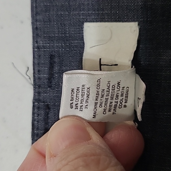 LOFT Charcoal Greyish Blue colored "Julie" Trousers with a sleek design size 8 - Picture 5 of 11